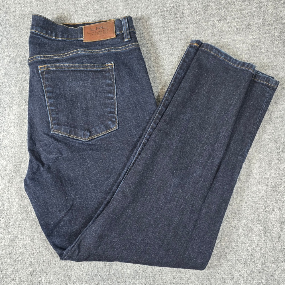 LRL Lauren Jeans Co. Ralph Lauren‎ Womens Dark Wash Denim Jeans Size 16